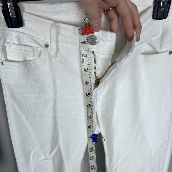 ON THRED UP - Levi's White Denim 712 Slim Size 26 - Picture 7 of 15